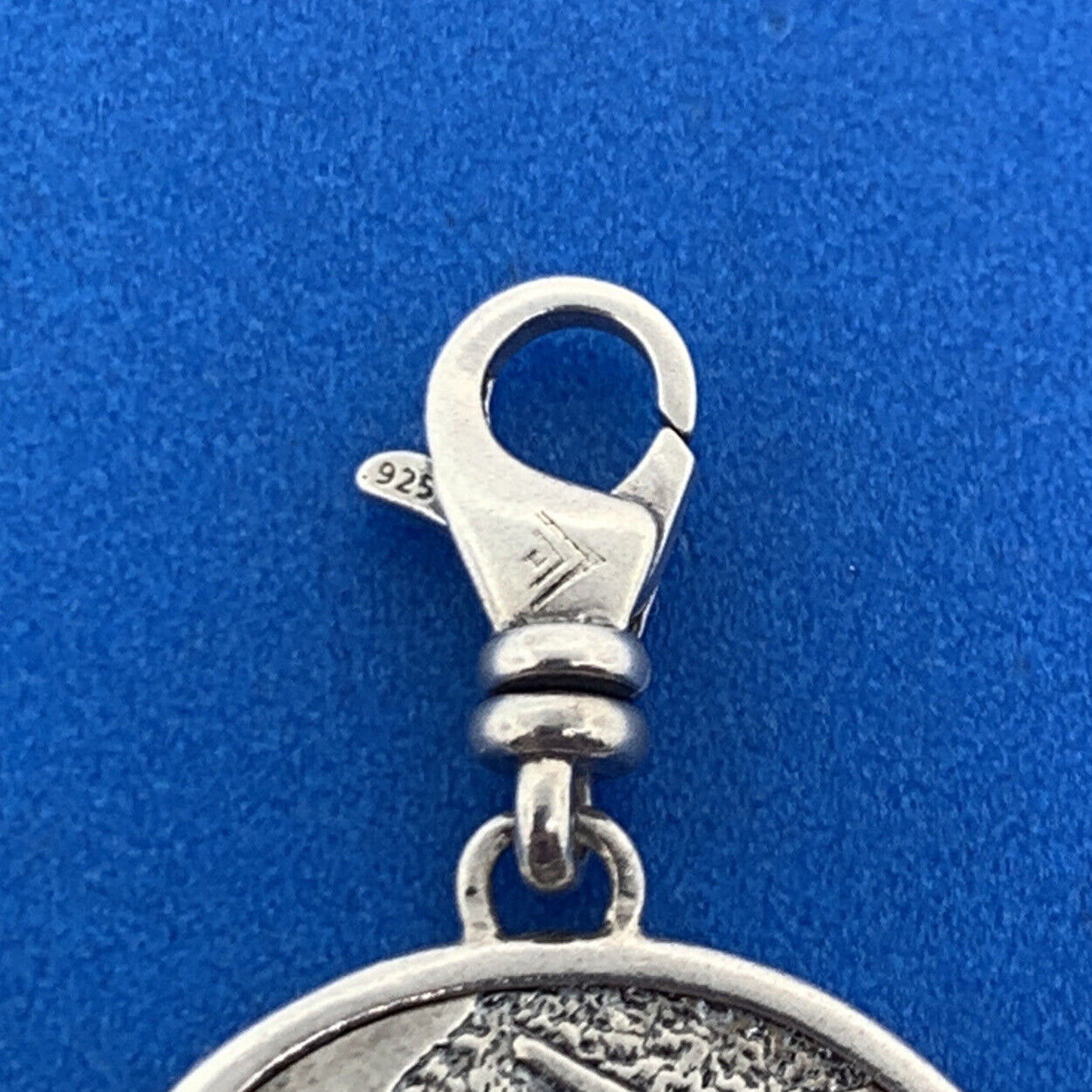 Silpada 925 Sterling Silver Floral Scroll Dream It Reversible Disc Charm Pendant