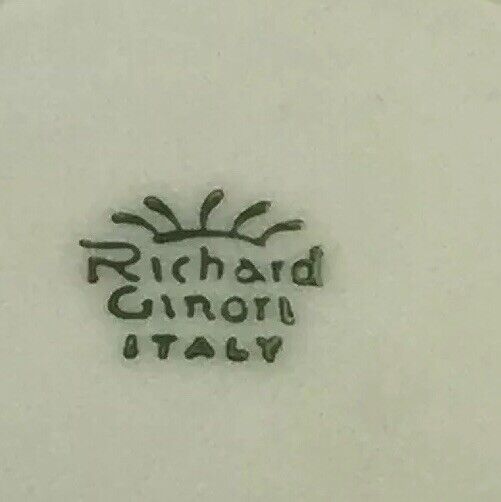 Elegant Richard Ginori Italy Black Gold China Demitasse Cup And Saucer Set
