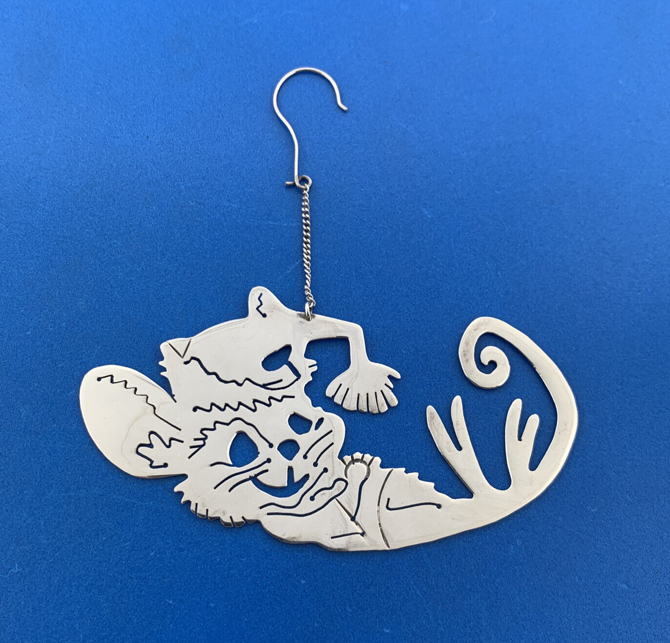 Janna Taxco Mexico 925 Sterling Silver Mouse In Kerchief Christmas Ornament