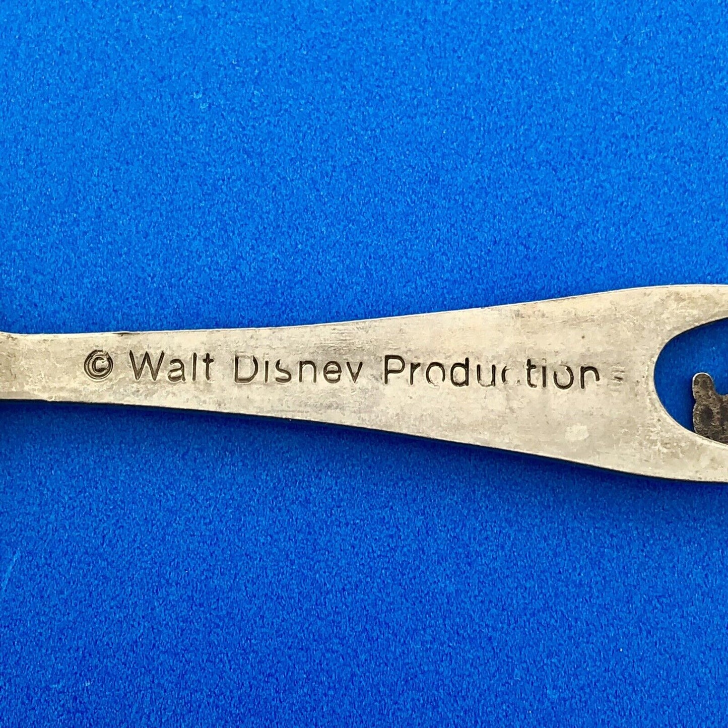 Vintage Silver Tone Walt Disney World Souvenir Spoon Mickey Mouse Dangle Charm