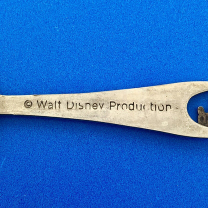 Vintage Silver Tone Walt Disney World Souvenir Spoon Mickey Mouse Dangle Charm