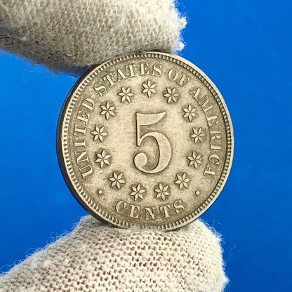 1870 P Shield Nickel Better Key Rare Philadelphia Mint Date Coin