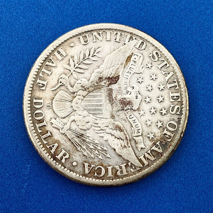 1907 O Silver Barber Half Dollar Better Key Date New Orleans Coin Rare Scarce