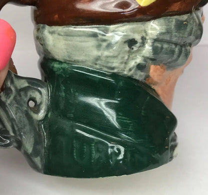 Vintage Royal Doulton Dick Turpin Mask Up Large Character Jug Mug A Mark England