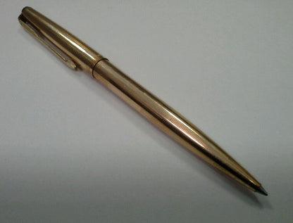Parker Insignia Single Ball Point Pen 12k Rolled Gold In Original Box
