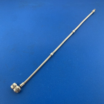 Authentic Pandora 925 Sterling Silver Signature Barrel Clasp Bracelet 590702