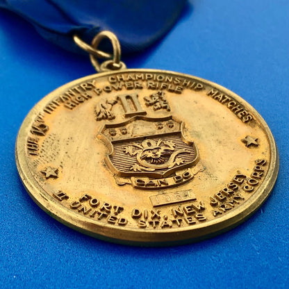 1967 US Army Corps Fort Dix NJ 15th Infantry Championship Matches Award Medal