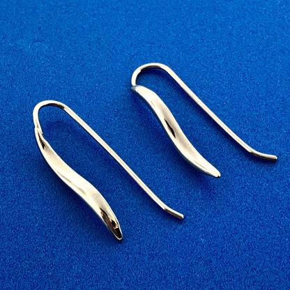 Vintage Silpada 925 Sterling Silver Italian Horn Good Luck Earring Slides