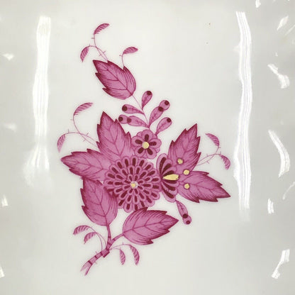 Vintage Herend Hugary Raspberry Chinese Bouquet Apponyi Rectangular Serving Dish