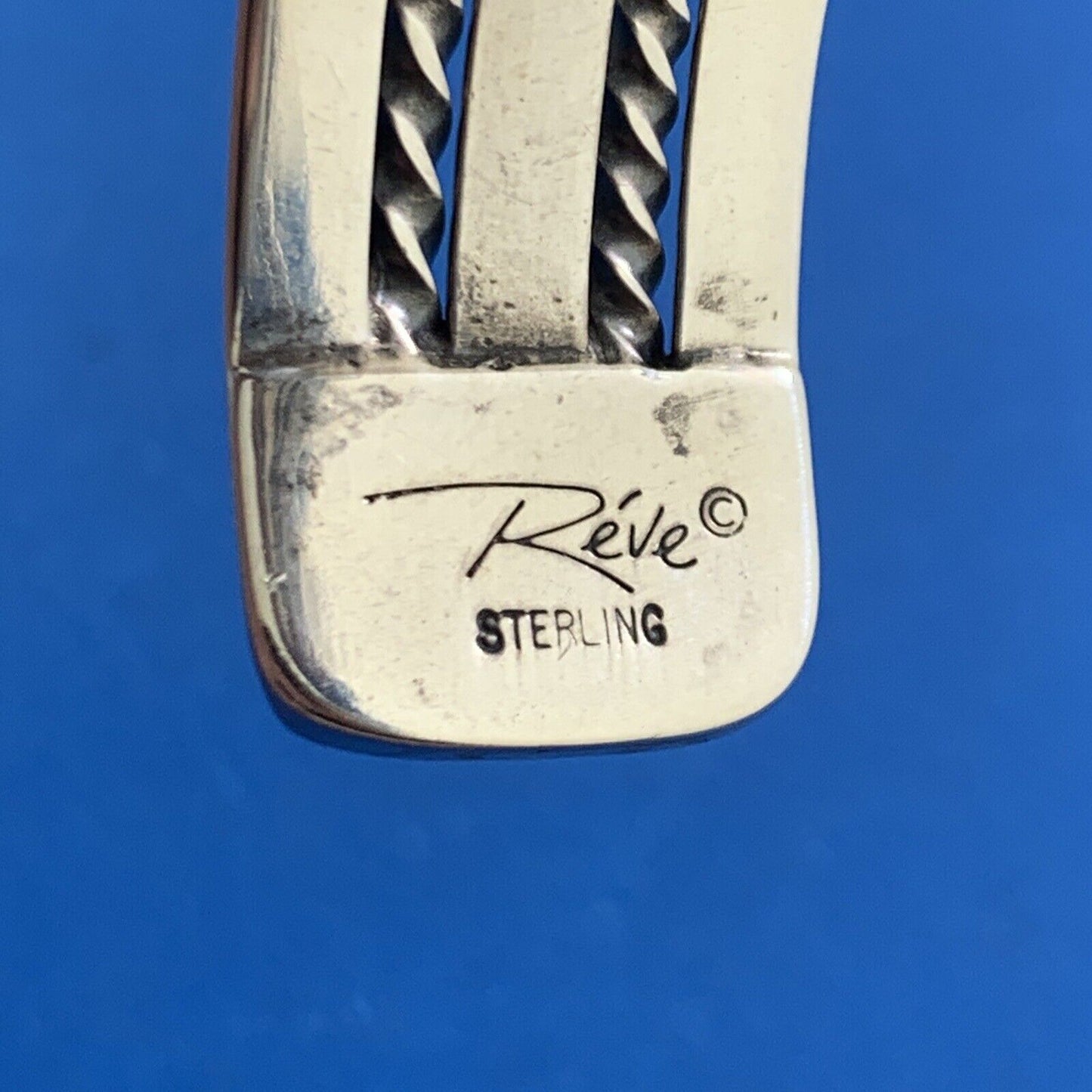 Designer REVE 925 Sterling Silver Turquoise Coral Statement Open Cuff Bracelet