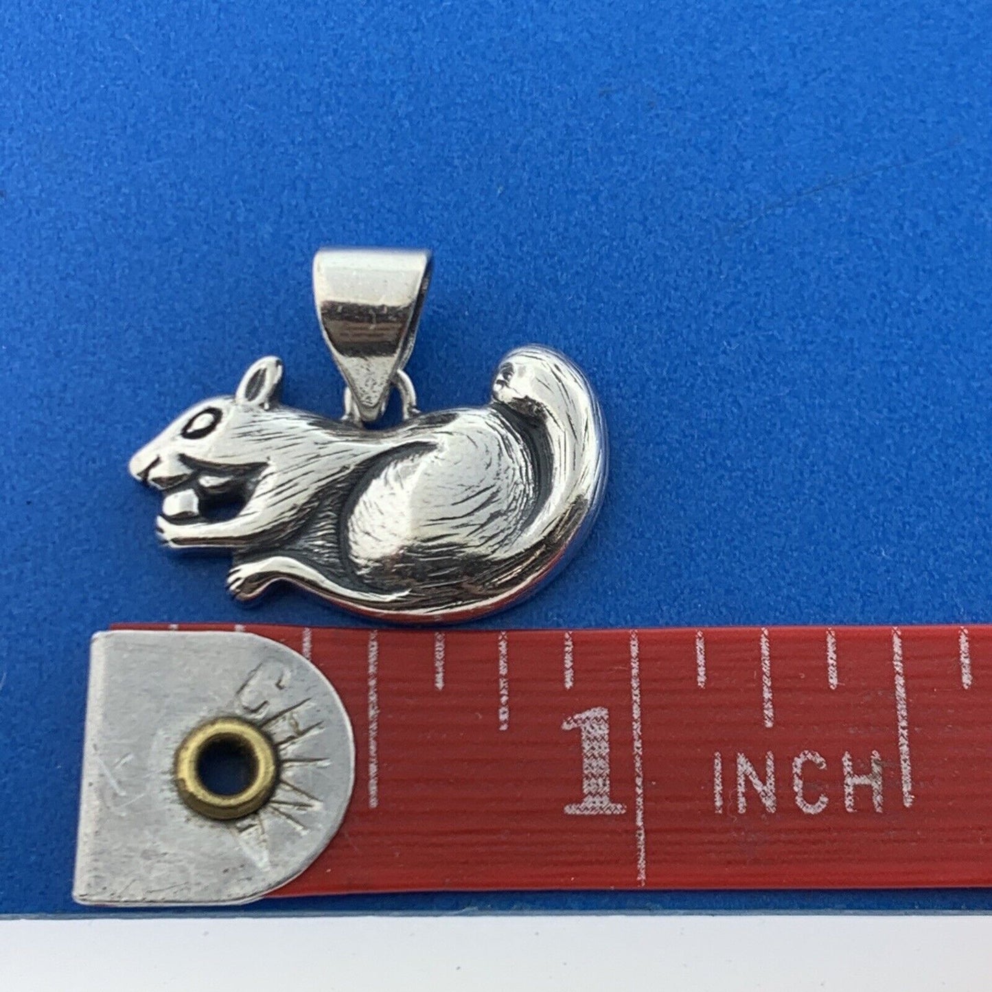 Adorable Designer 925 Sterling Silver Squirrel Acorn Petite Pendant Charm