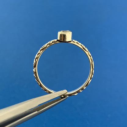 Designer 925 Sterling Silver Pear Moonstone Scroll Design Stackable Band Ring