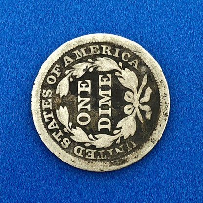 1854 P Seated Liberty Dime Variety 3 Arrows Better Key Philadelphia Type Coin