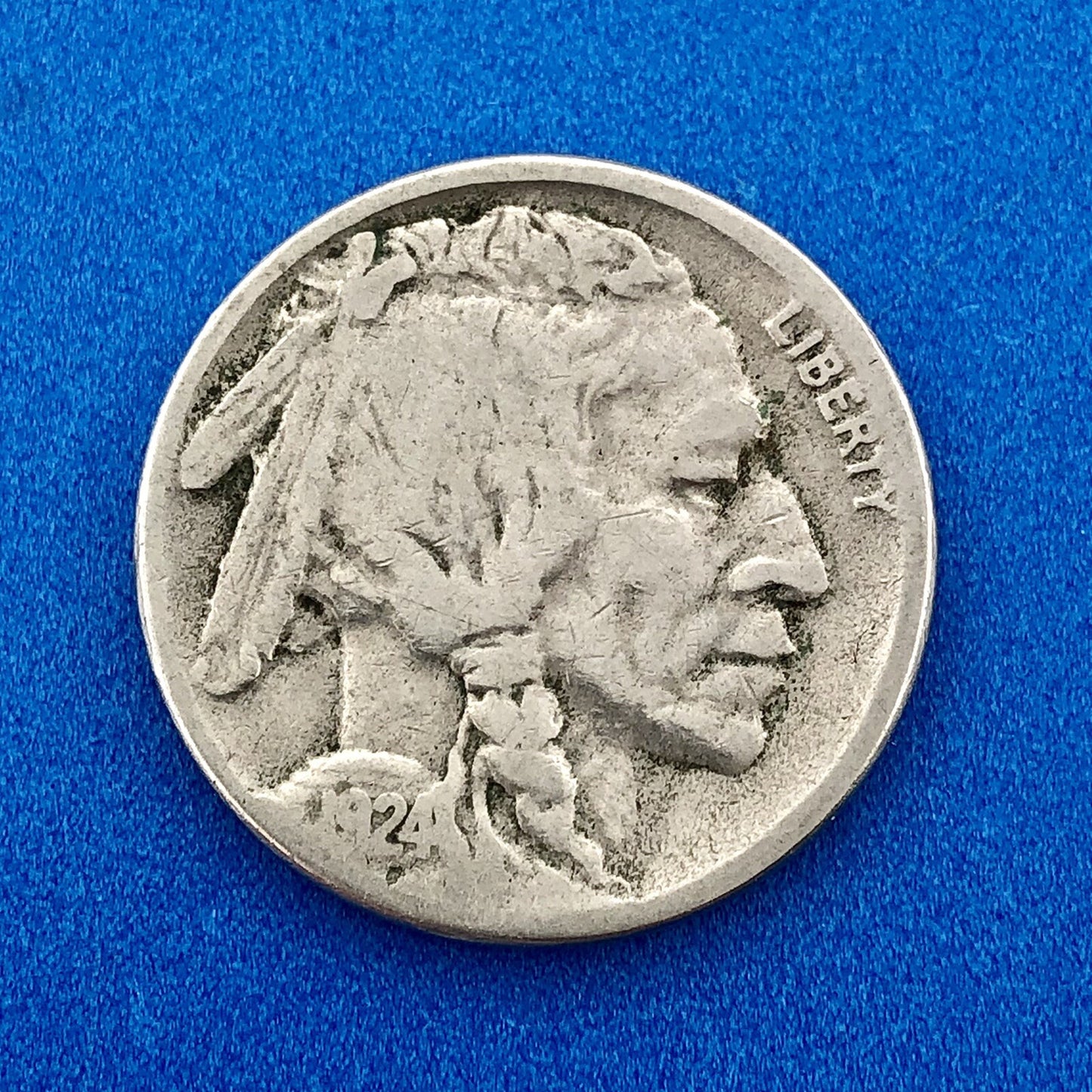 1924 S Indian Head Buffalo Nickel Better Key Scarce San Francisco Mint Coin