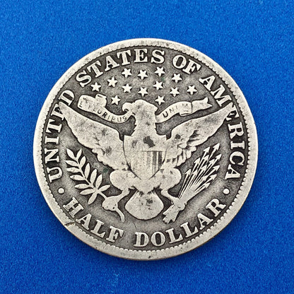 1909 P Silver Barber Half Dollar Better Key Date New Orleans Coin Rare Scarce