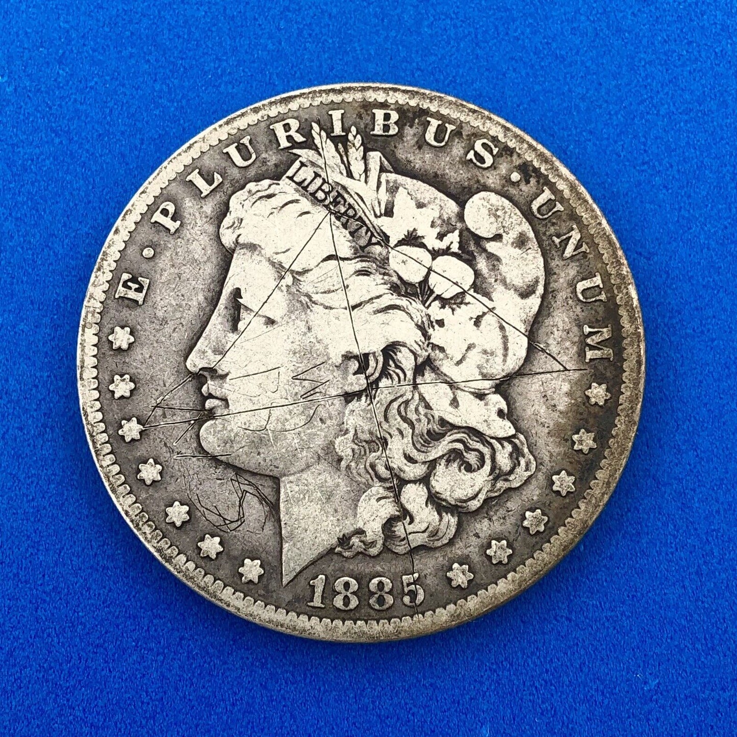 1885 S Morgan Silver Dollar Better Rare Key San Francisco Mint Coin As Is