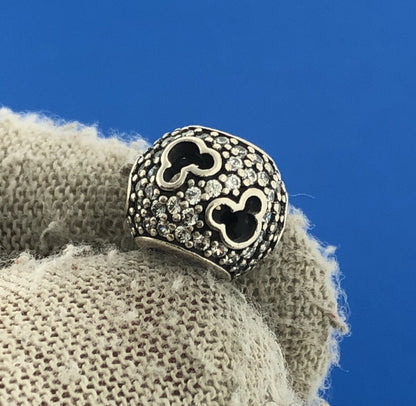 Pandora Sterling Silver 791422CZ Disney Mickey Mouse Silhouettes Bracelet Charm