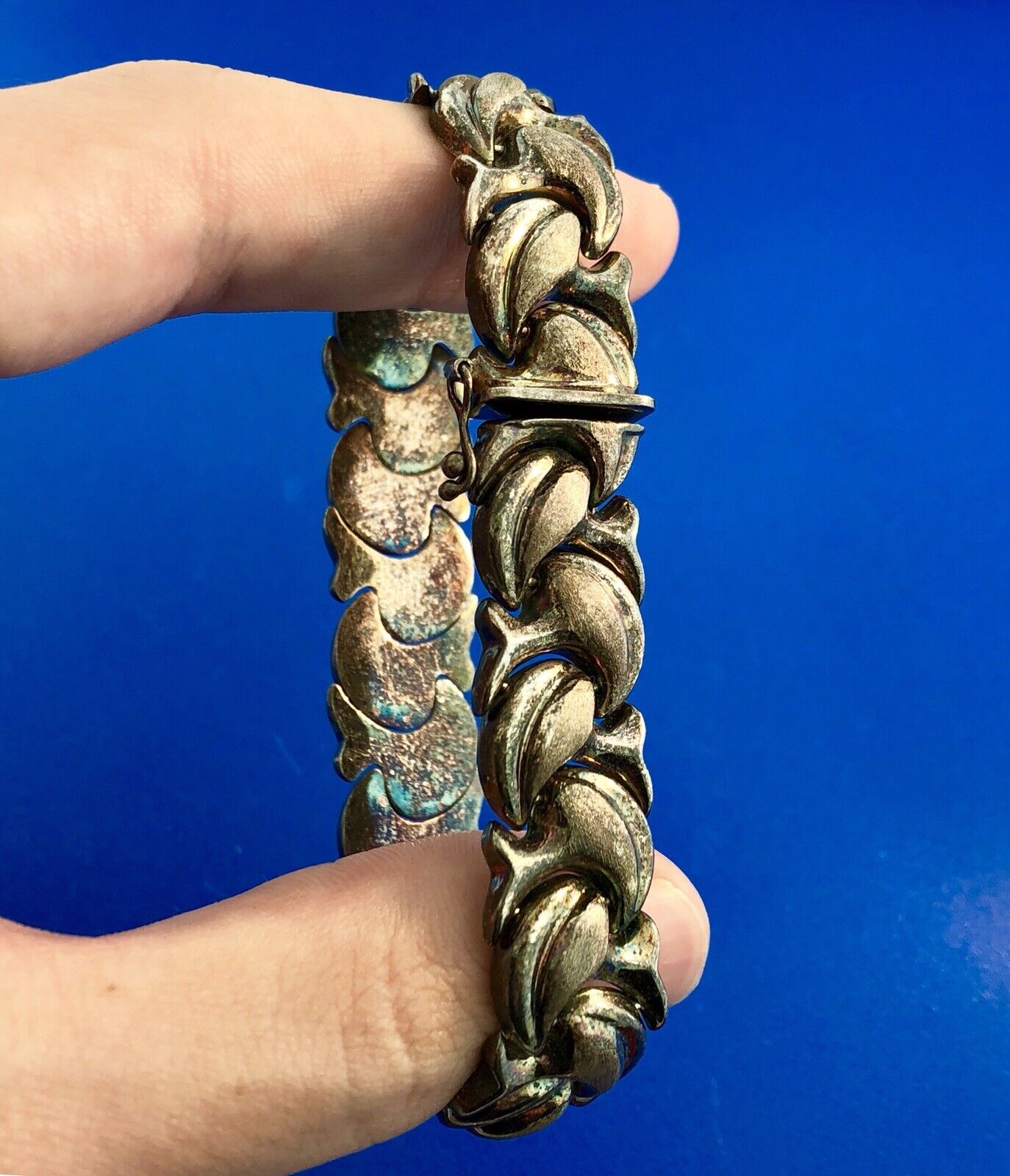 Atasay Kuyumculuk AK Turkey Sterling Silver 925 Florentine Polished Bracelet