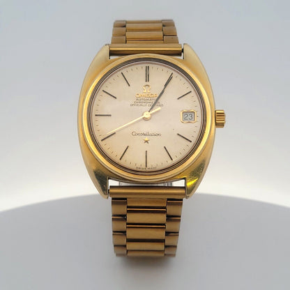 Omega Constellation Automatic Gold-Toned Stainless Men's Watch Ref# 168.017
