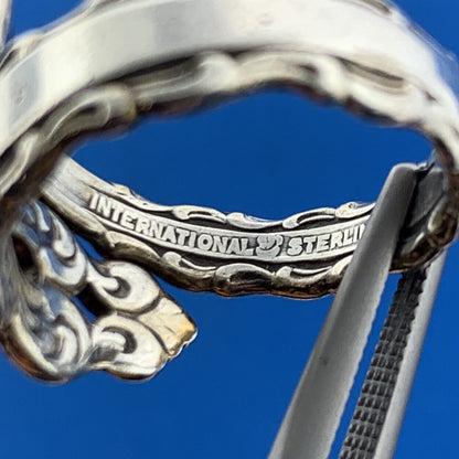 International La Strada Sterling Silver Bypass Expandable Adjustable Spoon Ring