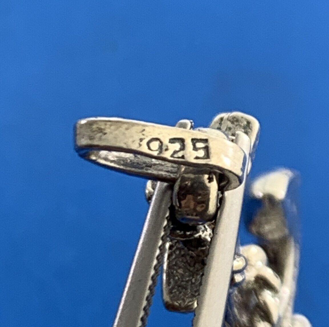 Vintage 925 Sterling Silver Ship's Anchor Statement Unisex Pendant