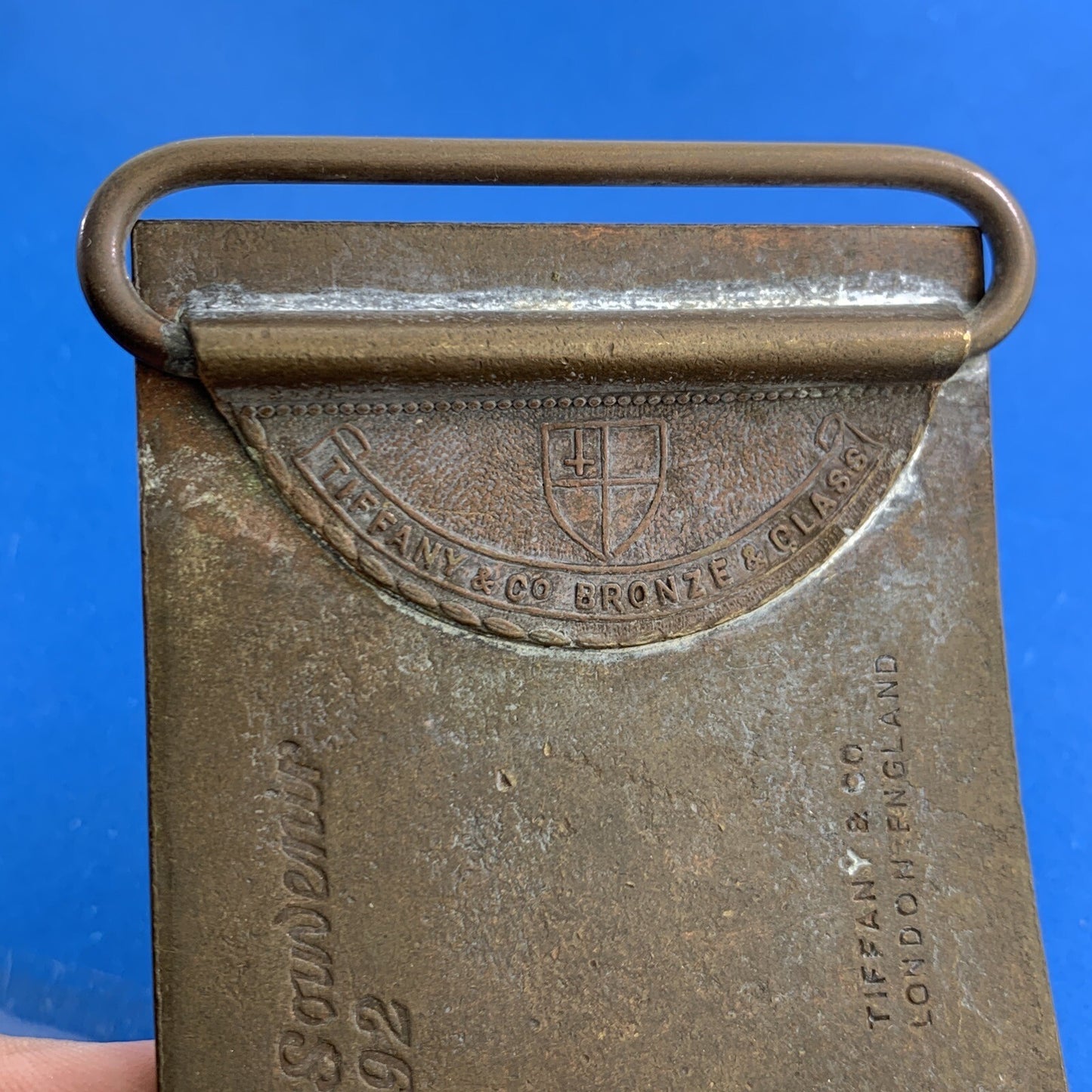 1892 Columbian Exposition Souvenir Columbus Bronze Belt Buckle