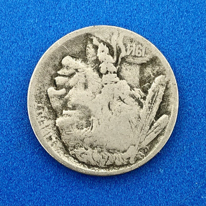 1914 S Indian Head Buffalo Nickel Better Key Scarce San Francisco Mint Coin