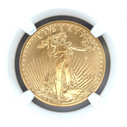 2022 1/2 oz American Gold Eagle MS-70 NGC (Early Release) Mike Castle Signature