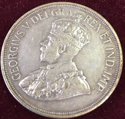 1928 Cyprus Silver 45 Piastres XF Cleaned