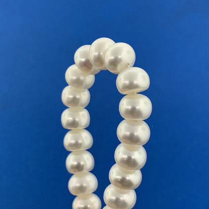 Designer 925 Sterling Silver Pearl June Bridal Anniversary Toggle Necklace