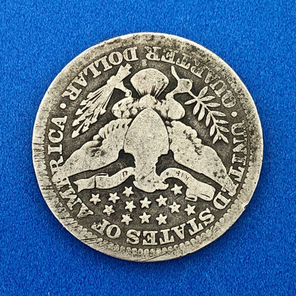1914 S Silver Barber Quarter $.25 Better Key Date San Francisco Coin Rare Scarce