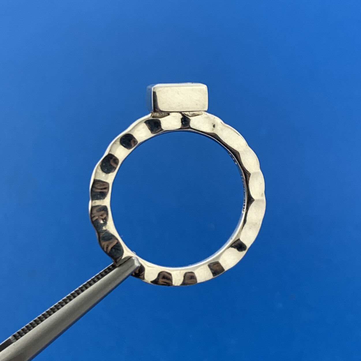 Designer Michael Dawkins Sterling Silver 925 Peridot Stackable Band Ring