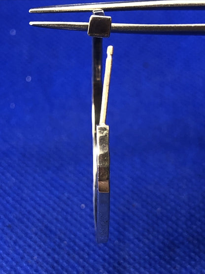 Designer 925 Sterling Silver Hammered Hoop Statement Earrings