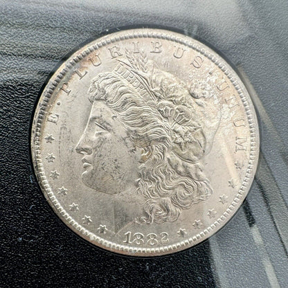 1882 CC Morgan Silver Dollar GSA Better Key Carson City Mint Coin Box & COA
