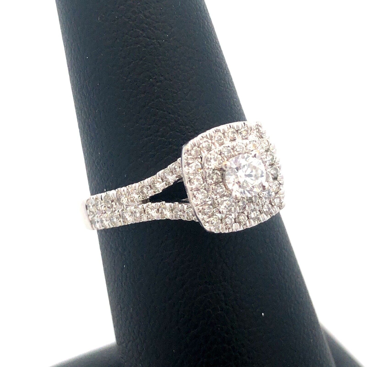 Zales Celebration Grand 14k White Gold Diamond Halo Ring 1 carat