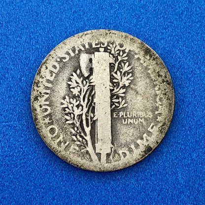 1921 P United States 90% Silver Mercury Dime Key Date Scarce Philadelphia Coin