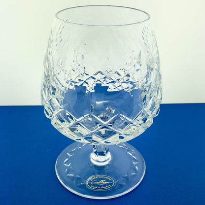 1969 Rogaska Hand Cut Crystal Gallia Pattern Floral Claret Brandy Glass Retired