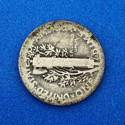 1921 P United States 90% Silver Mercury Dime Key Date Scarce Philadelphia Coin