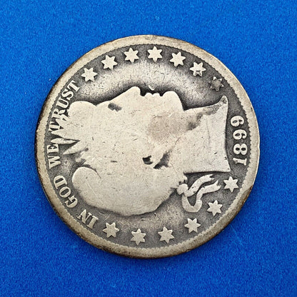 1899 O Silver Barber Half Dollar Better Key Date New Orleans Coin Rare Scarce
