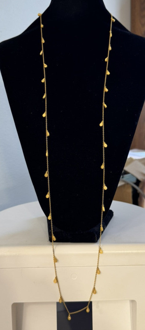 Freida Rothman 14K Gld Plt 925 Sterling Silver Cubic Zirconia Station Necklace