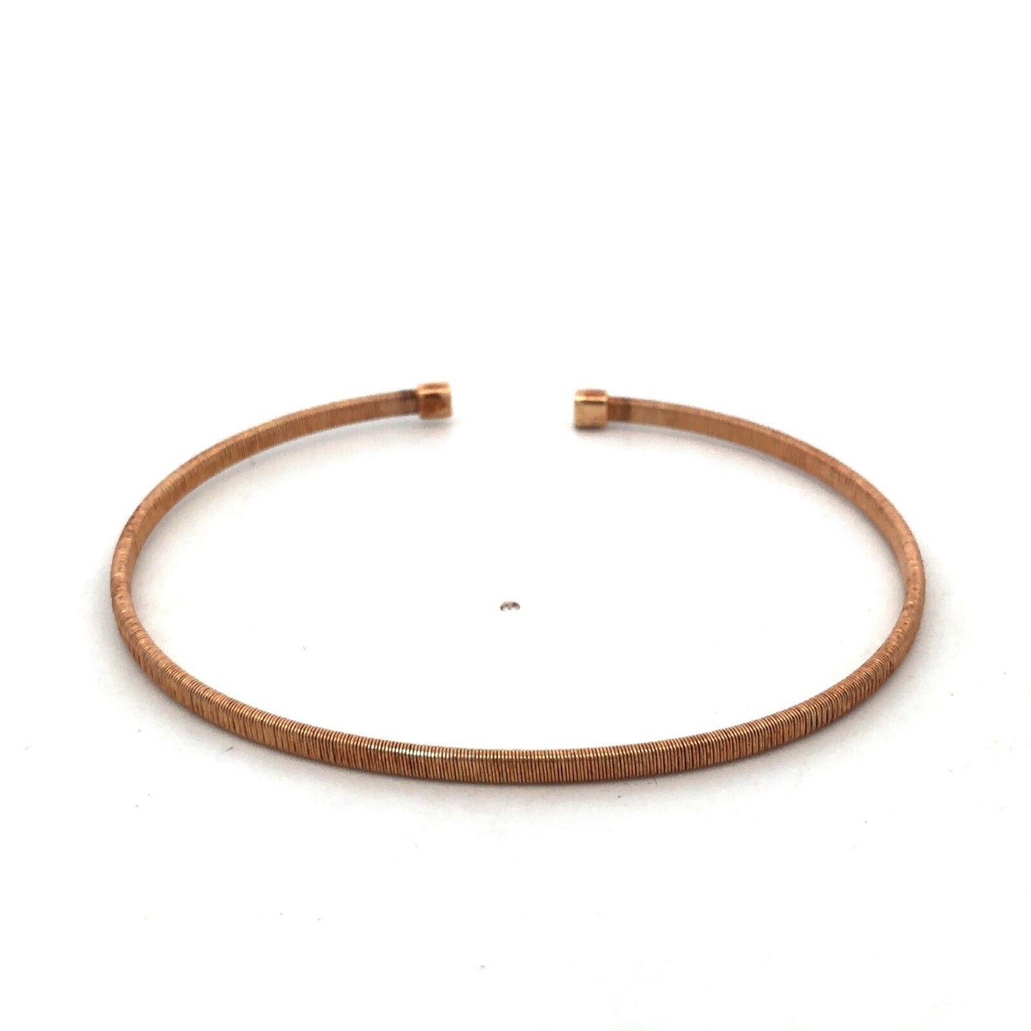 Designer Italy 925 Sterling Silver Gold Rose Gold Stacking Cuff Bracelet Set