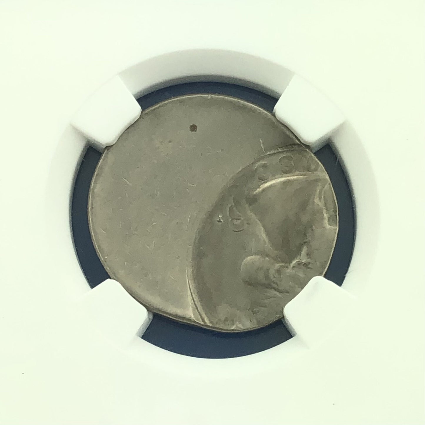 1983 P Washington Clad Quarter Mint Error Struck 50% Off Center NGC MS62