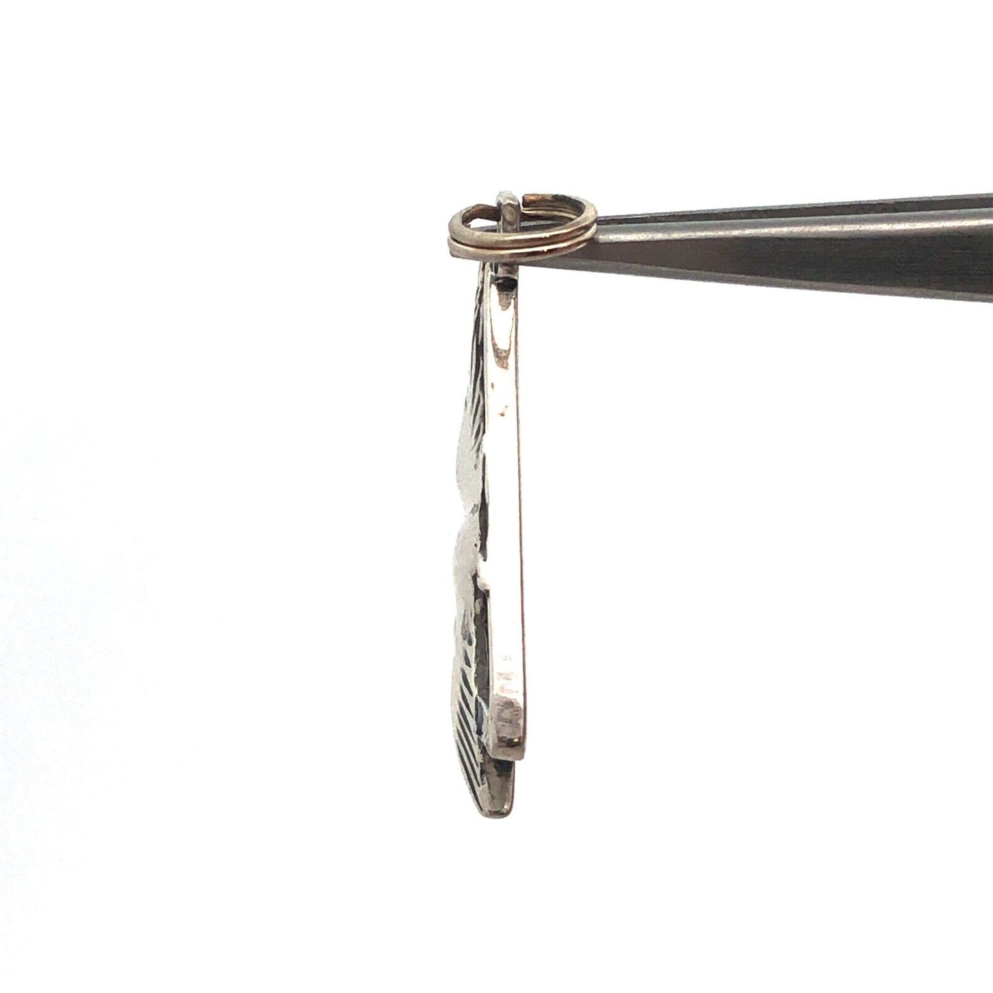 Designer Creed 925 Sterling Silver Peace Dove Holy Trinity Religious Pendant