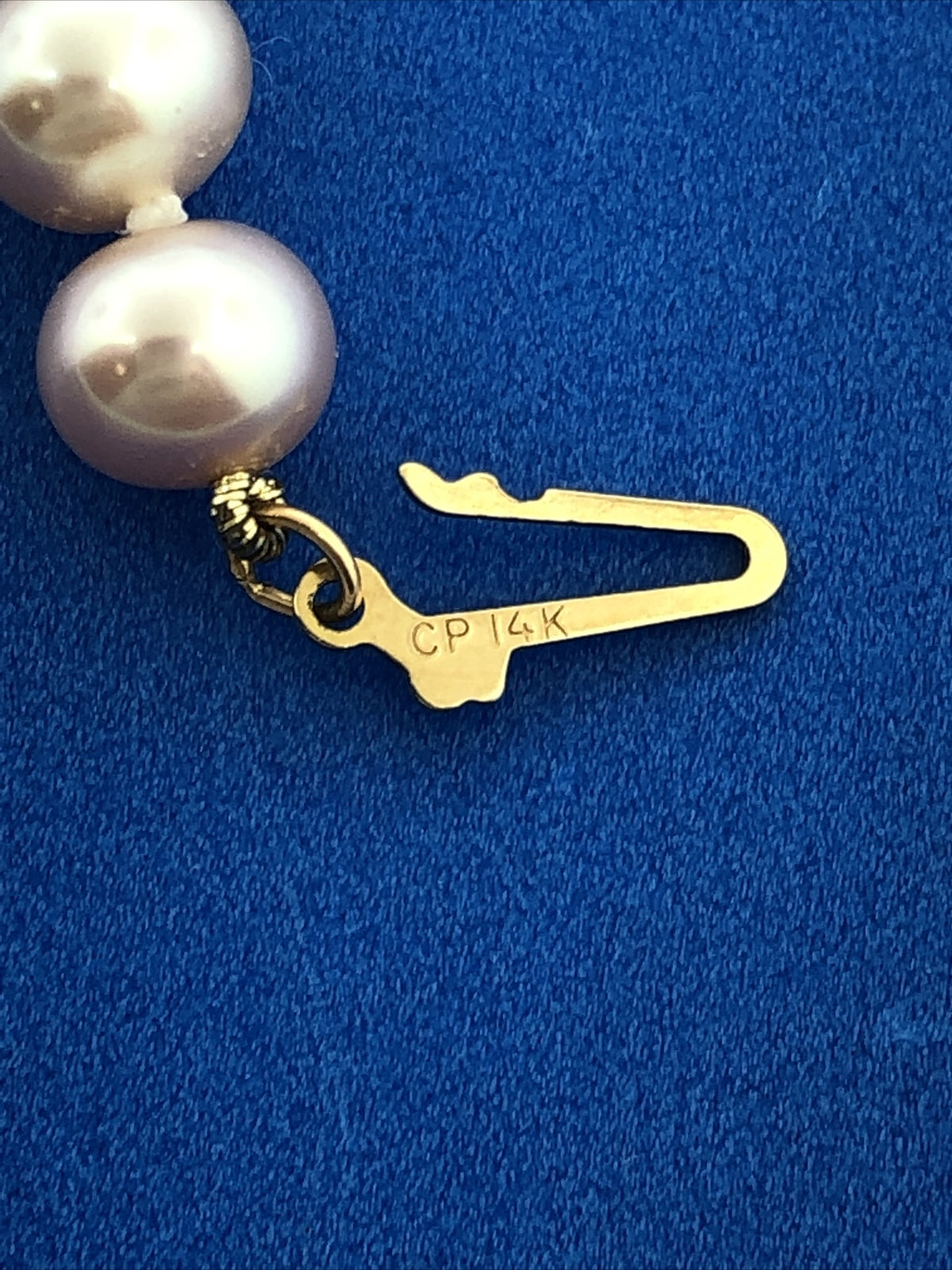 Gorgeous 14k Yellow Gold Pink 6.85mm Pearl 18" Strand String Necklace
