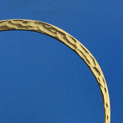 Veronese Italy Sterling Silver Vermeil Hammered Lot 4 Stackable Bangle Bracelets