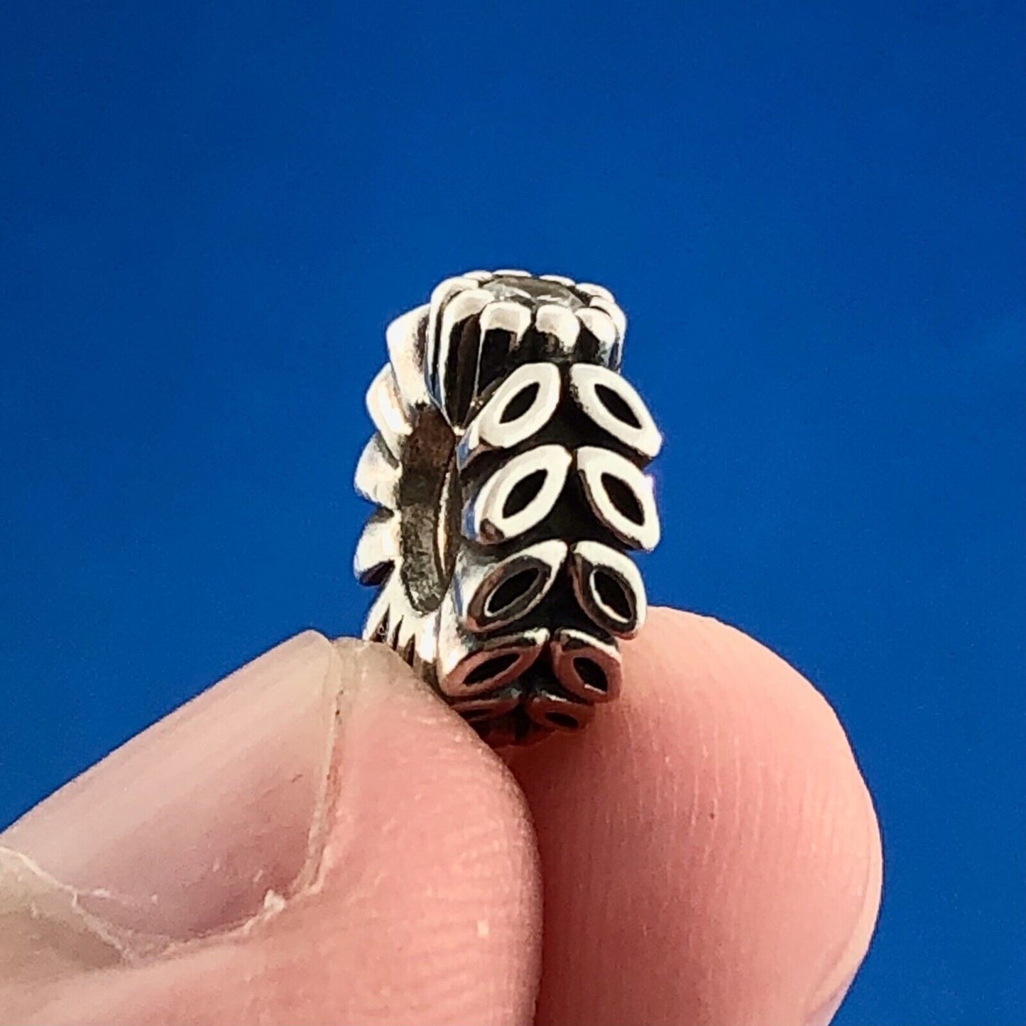 Authentic PANDORA 791224CFW Sparkling Twice As Nice Flower Bead Charm Retired