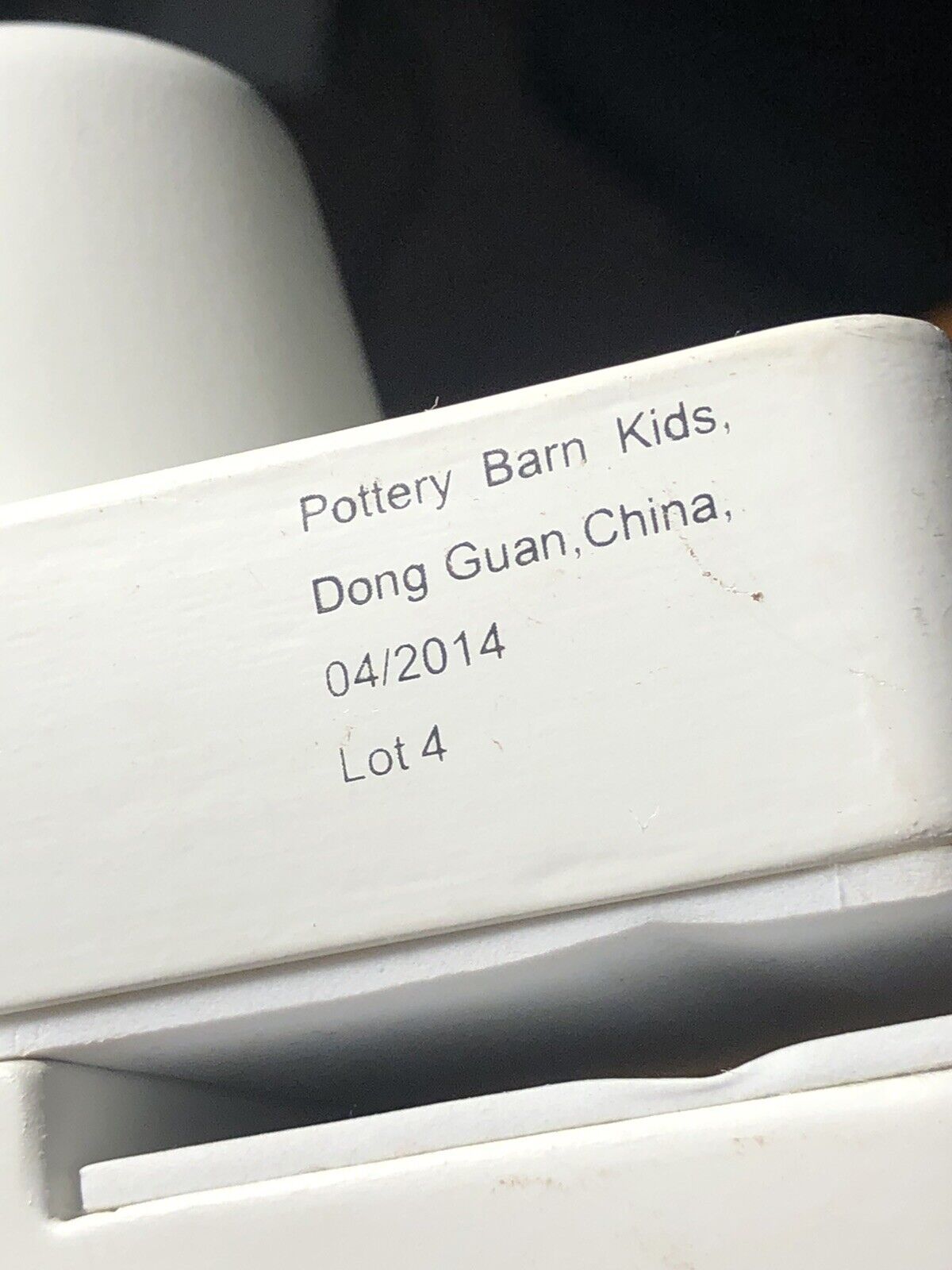 Pottery Barn Kids Brown Wood Baby's Crib Mobile Hanging Block Adjustable Arm