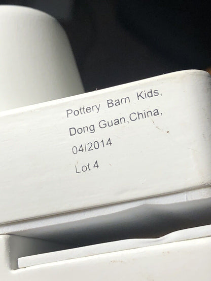 Pottery Barn Kids Brown Wood Baby's Crib Mobile Hanging Block Adjustable Arm