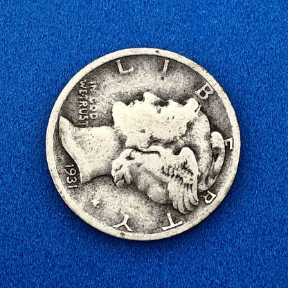 1931 S United States 90% Silver Mercury Dime Key Date Scarce San Francisco Coin