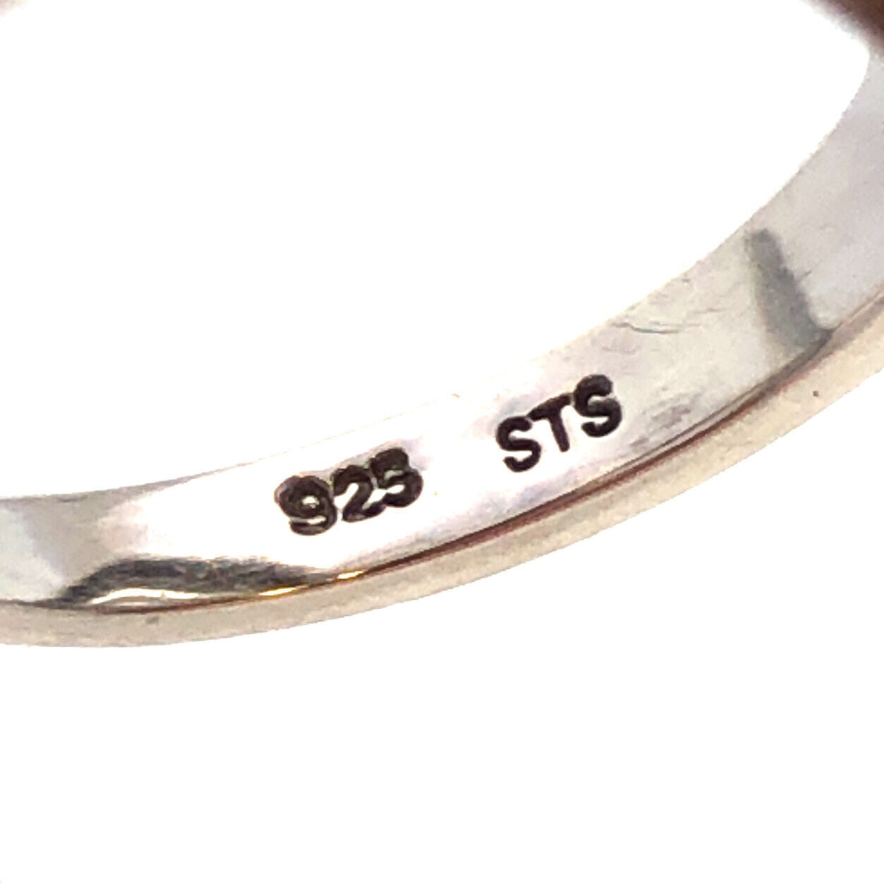 Designer STS 925 Sterling Silver Round Cubic Zirconia CZ Infinity Size 8 Ring